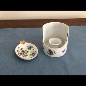 Lot of PWF Candle Holder and Small Trinket Dish